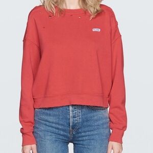 Re/done Worn crew neck sweatshirt xs